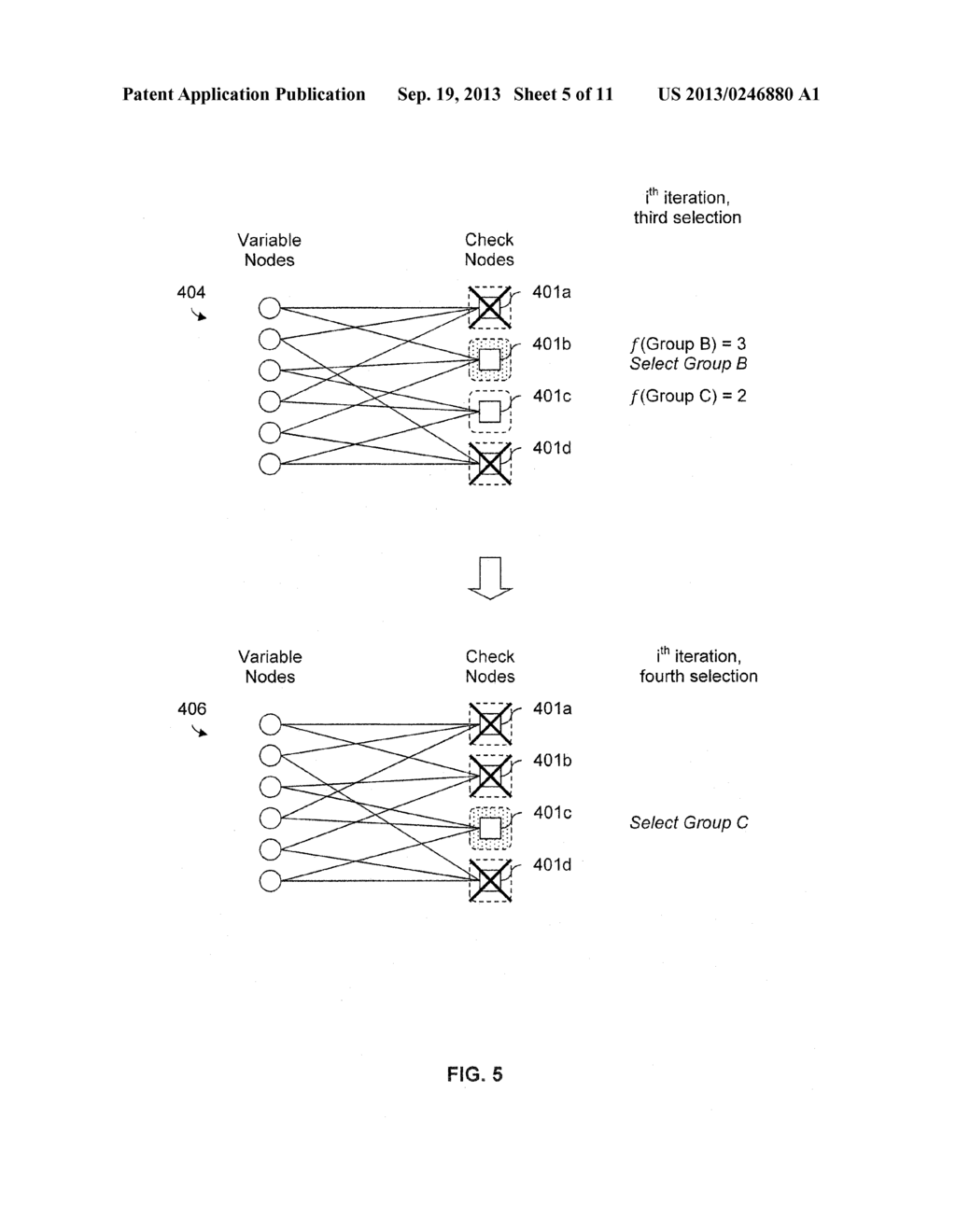 LDPC SELECTIVE DECODING SCHEDULING USING A COST FUNCTION - diagram, schematic, and image 06