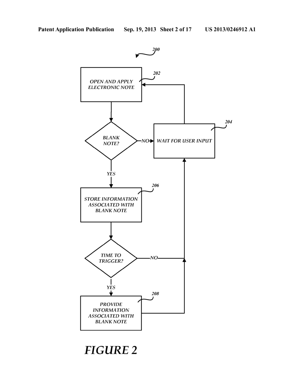 ELECTRONIC NOTE TAKING FEATURES INCLUDING BLANK NOTE TRIGGERS - diagram, schematic, and image 03