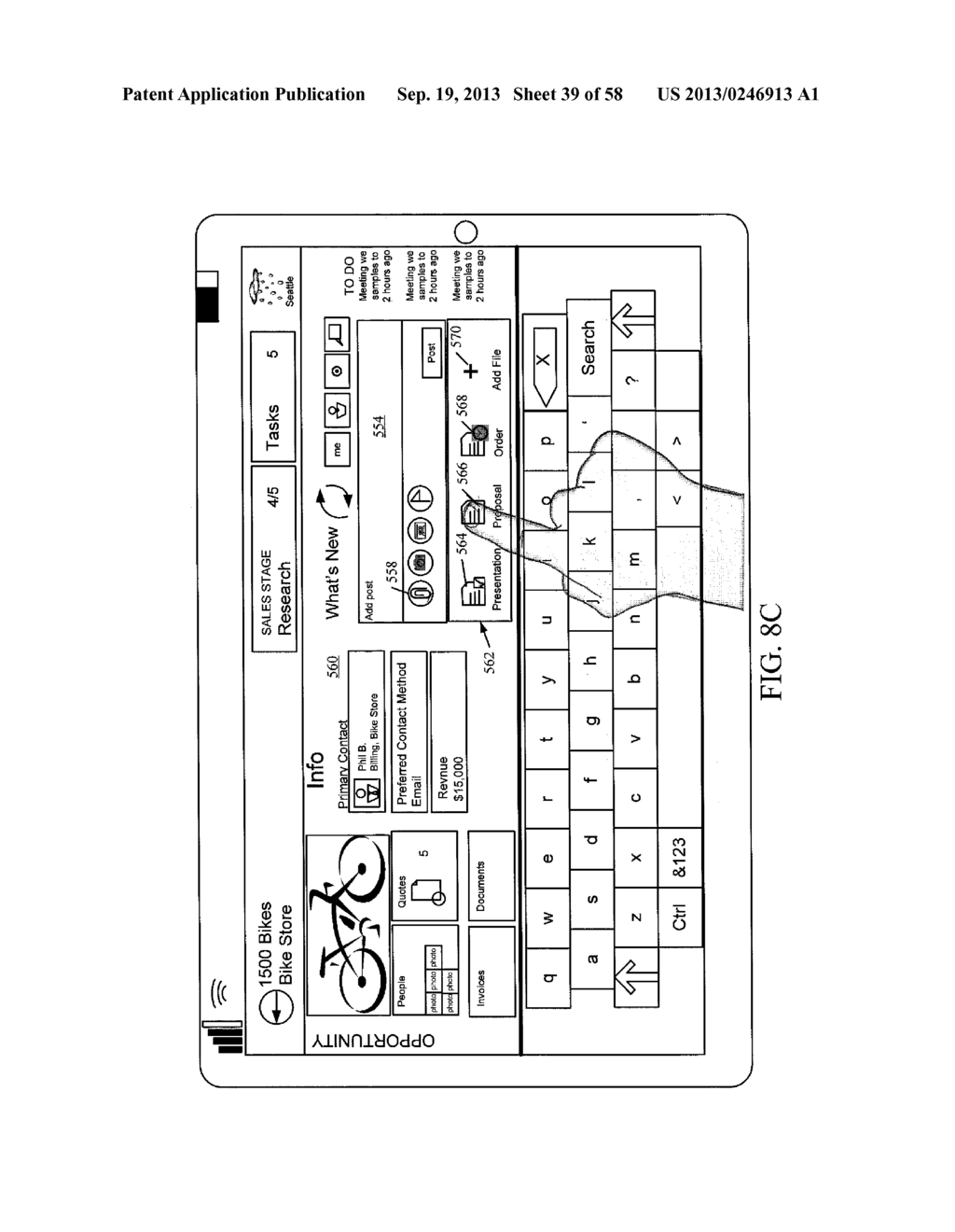 USE OF TOUCH AND GESTURES RELATED TO TASKS AND BUSINESS WORKFLOW - diagram, schematic, and image 40