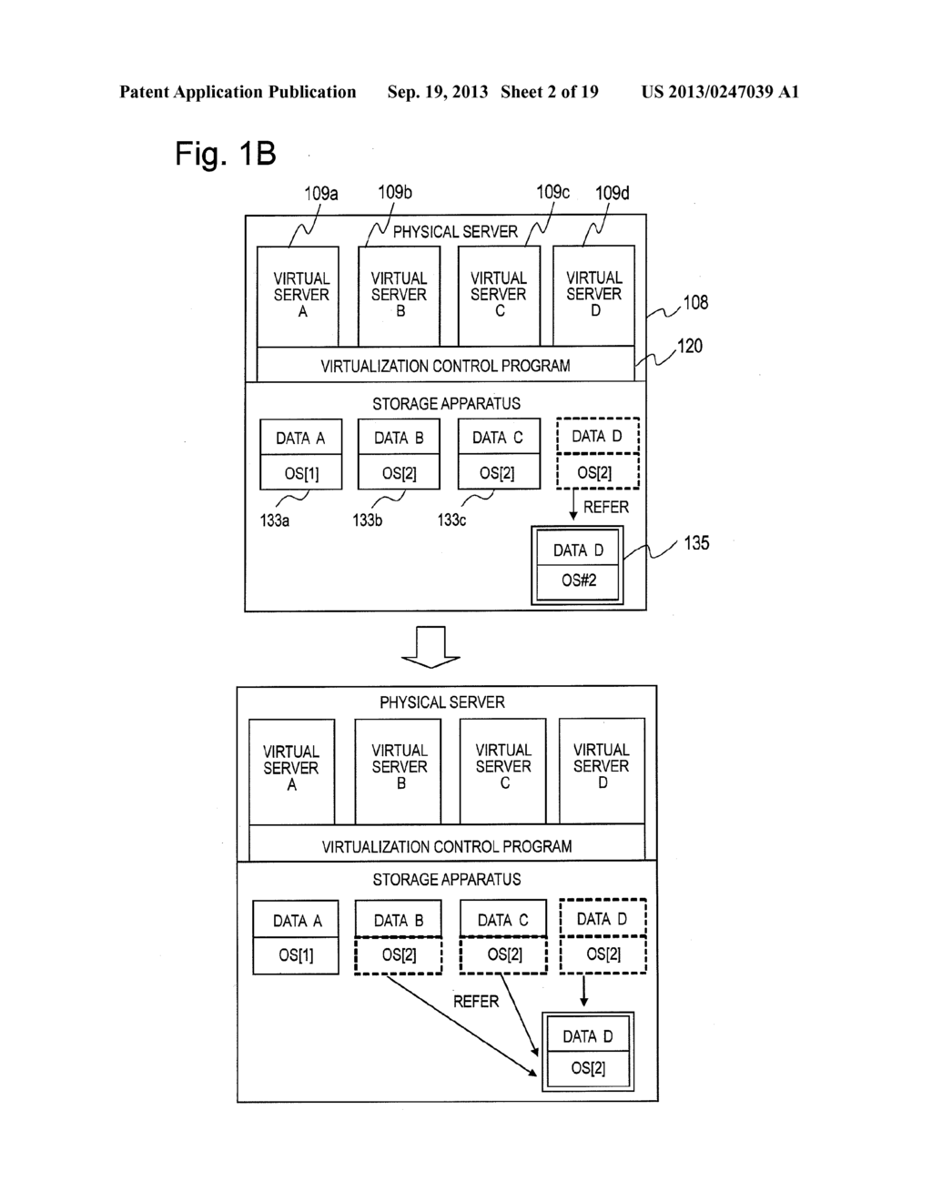 COMPUTER SYSTEM, METHOD FOR ALLOCATING VOLUME TO VIRTUAL SERVER, AND     COMPUTER-READABLE STORAGE MEDIUM - diagram, schematic, and image 03