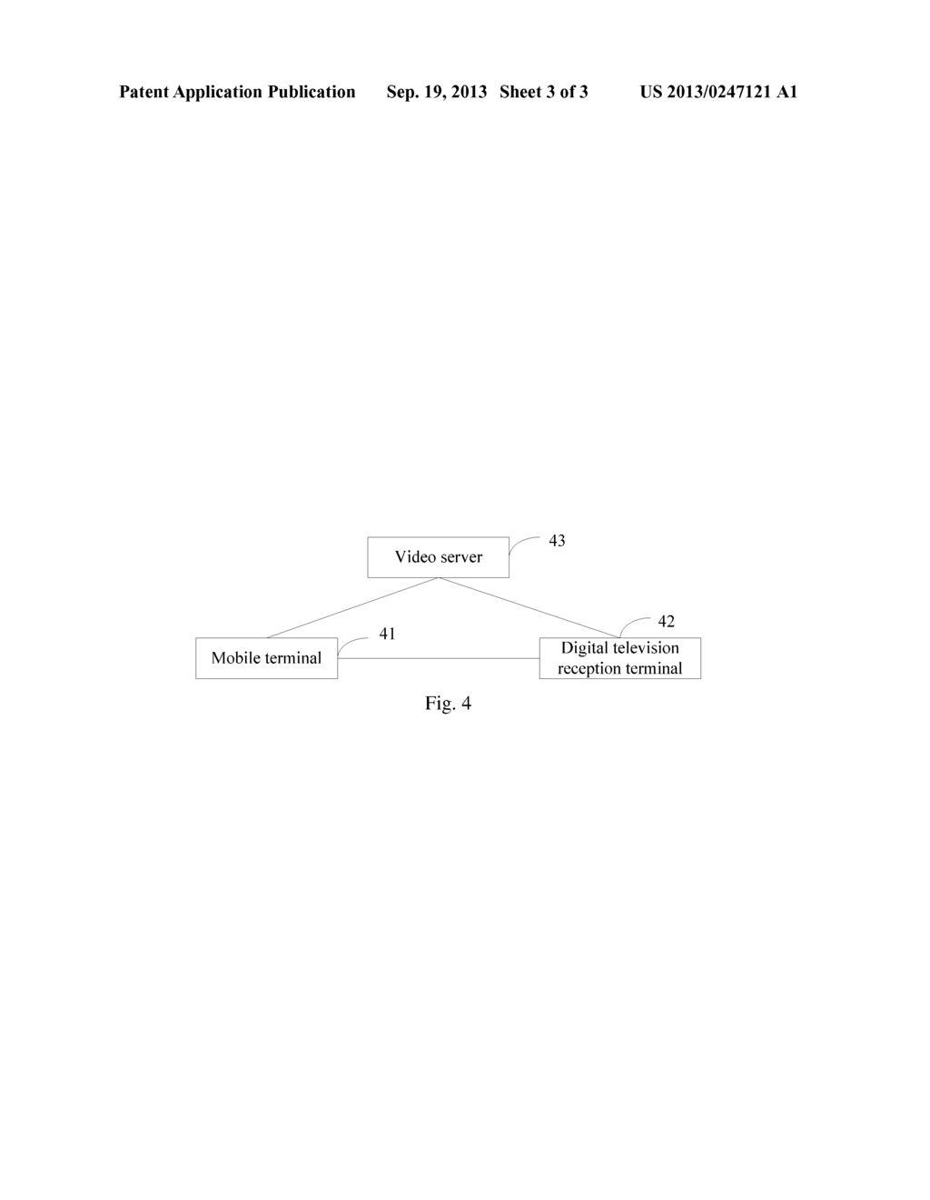 INTERACTION METHOD BETWEEN DIGITAL TELEVISION RECEPTION TERMINAL AND     MOBILE TERMINAL, TERMINAL AND SYSTEM - diagram, schematic, and image 04