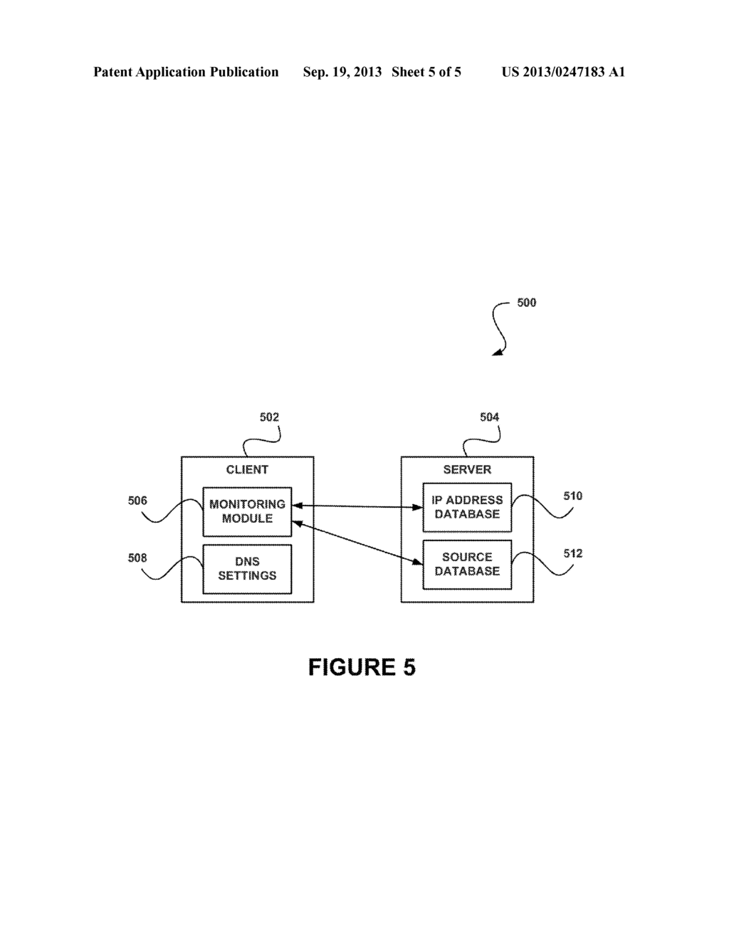 SYSTEM, METHOD, AND COMPUTER PROGRAM PRODUCT FOR PREVENTING A MODIFICATION     TO A DOMAIN NAME SYSTEM SETTING - diagram, schematic, and image 06