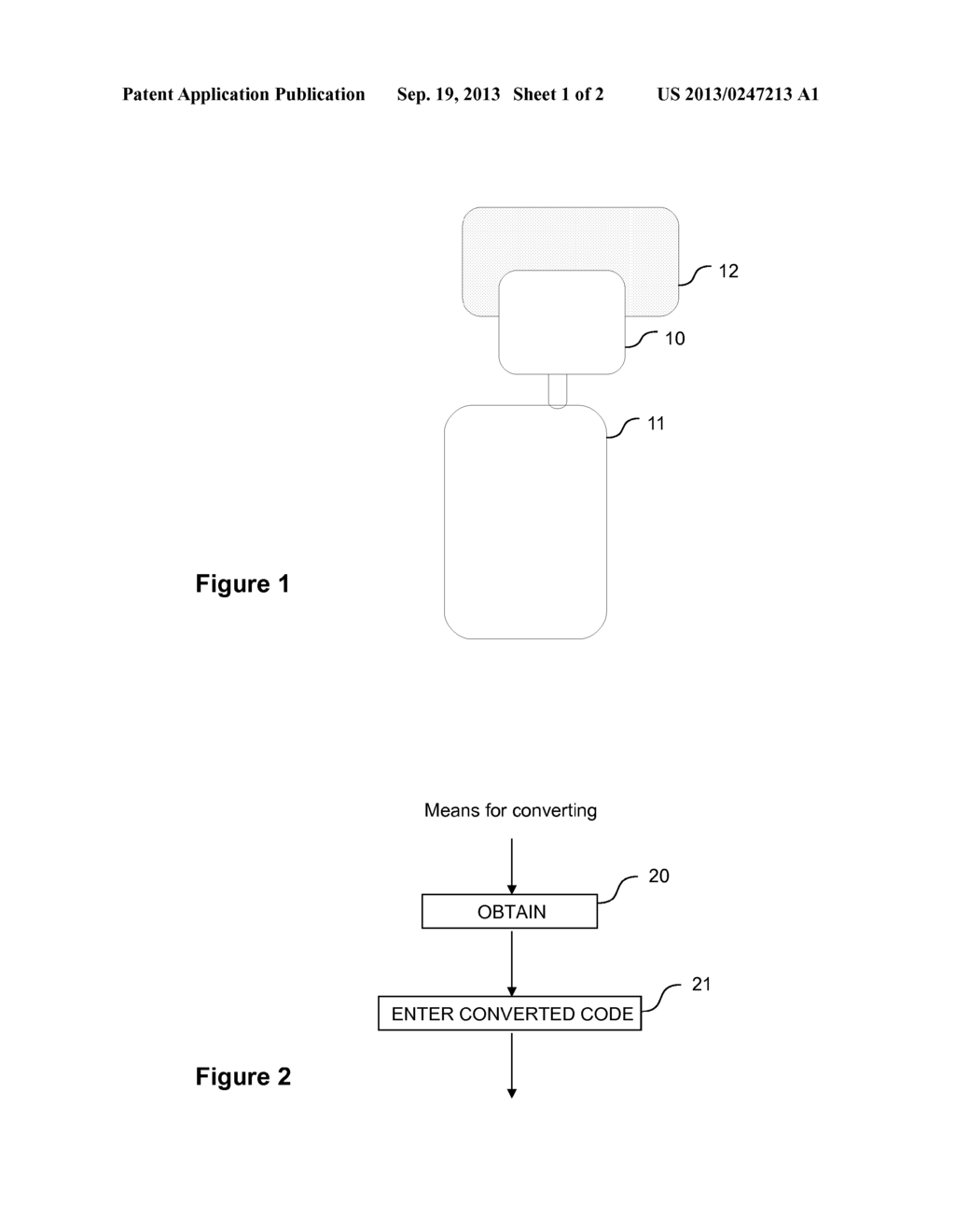 METHOD AND DEVICES TO SECURE THE ENTRY OF AN ALPHANUMERICAL CODE,     CORRESPONDING COMPUTER PROGRAM PRODUCT AND STORAGE MEANS - diagram, schematic, and image 02