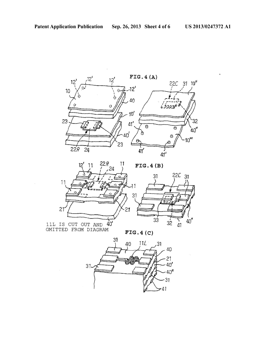 MULTILAYER WIRING BOARD FOR AN ELECTRONIC DEVICE - diagram, schematic, and image 05