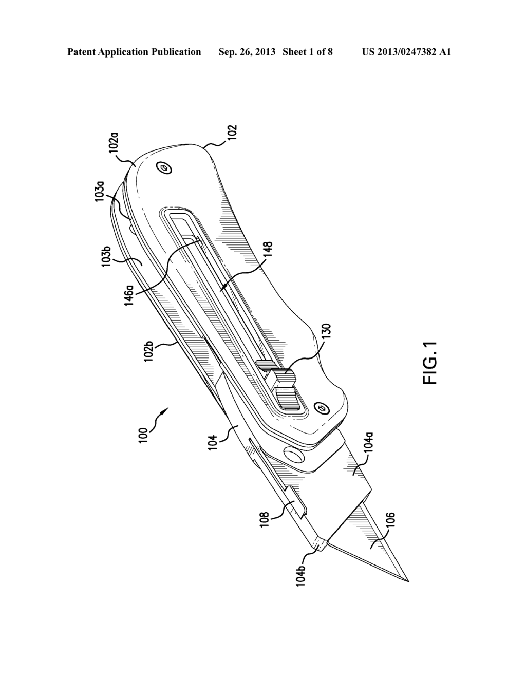 RETRACTABLE UTILITY KNIFE - diagram, schematic, and image 02