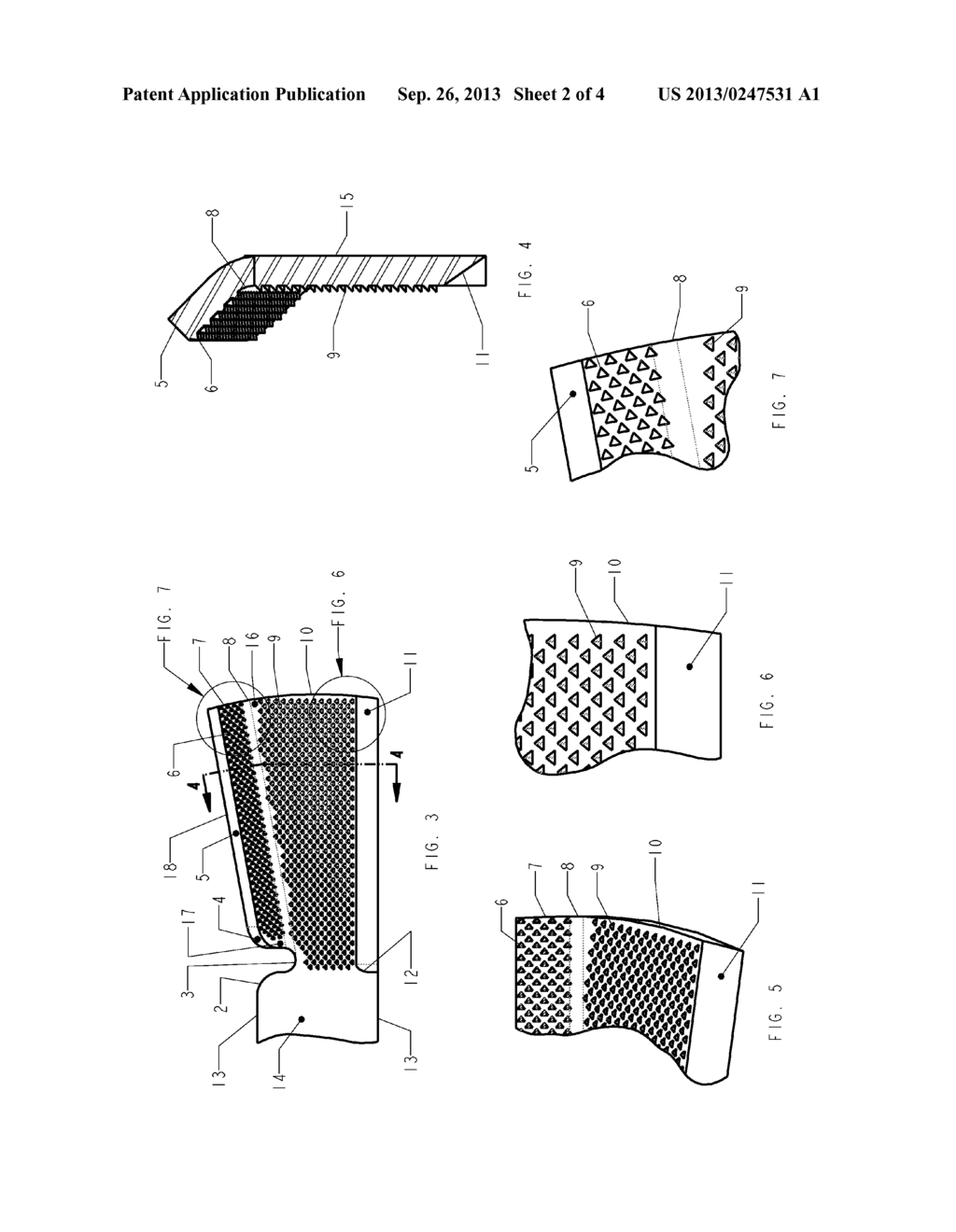 Shear and Grind Rotary Mulching Mower Blade - diagram, schematic, and image 03