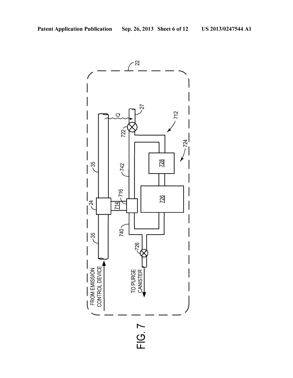 HYDROCARBON RETAINING AND PURGING SYSTEM FOR FLEX-FUEL COMBUSTION ENGINE - diagram, schematic, and image 07