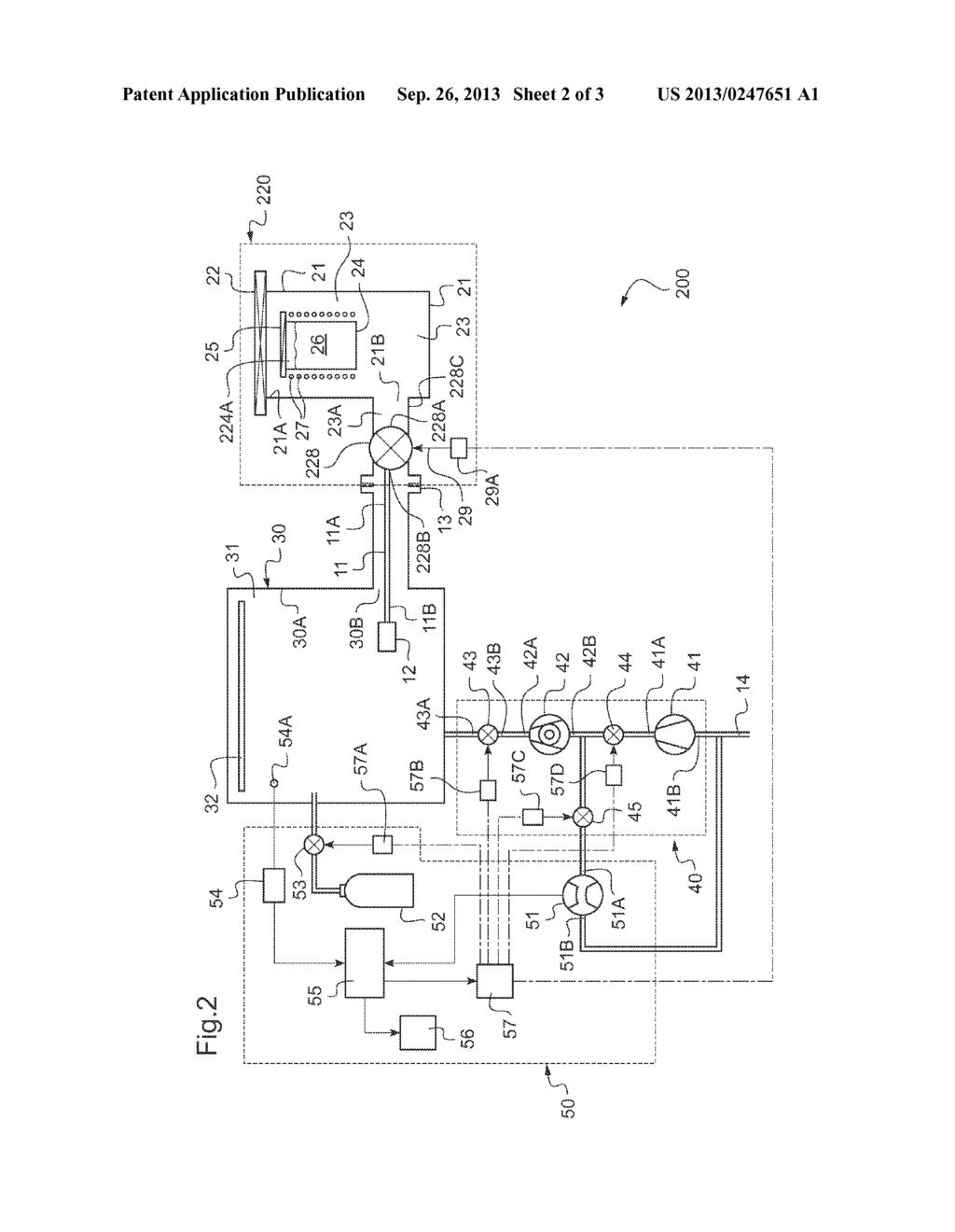 VALVE-CELL VACUUM DEPOSITION APPARATUS INCLUDING A LEAK DETECTION DEVICE     AND METHOD FOR DETECTING A LEAK IN A VACUUM DEPOSITION APPARATUS - diagram, schematic, and image 03