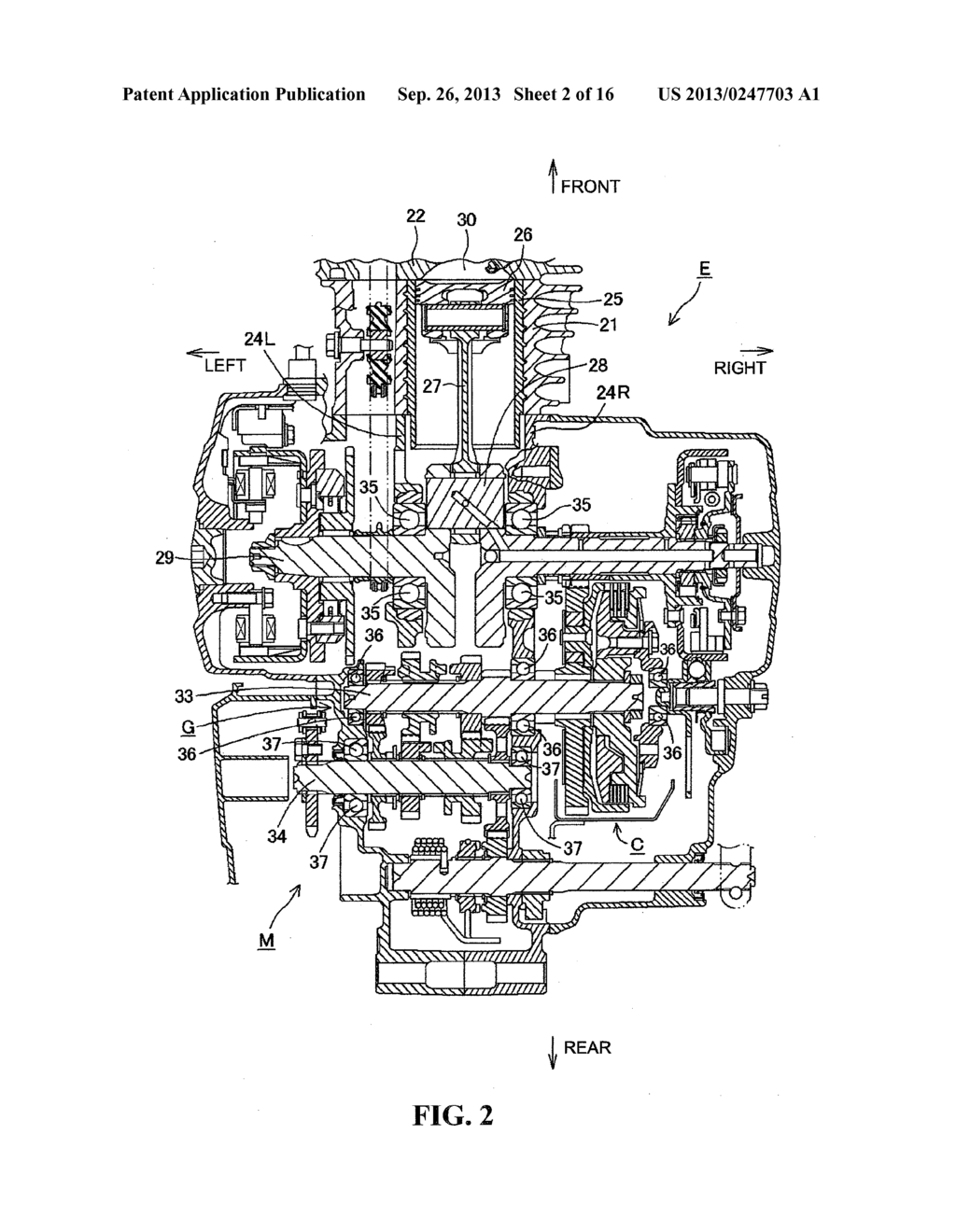 TRANSMISSION DEVICE FOR INTERNAL COMBUSTION ENGINE - diagram, schematic, and image 03