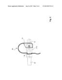 FIXING ELEMENT FOR LOCKING A HINGED HAND CRANK ON THE INPUT SHAFT OF A     SUPPORT WINCH FOR A SEMI-TRAILER diagram and image