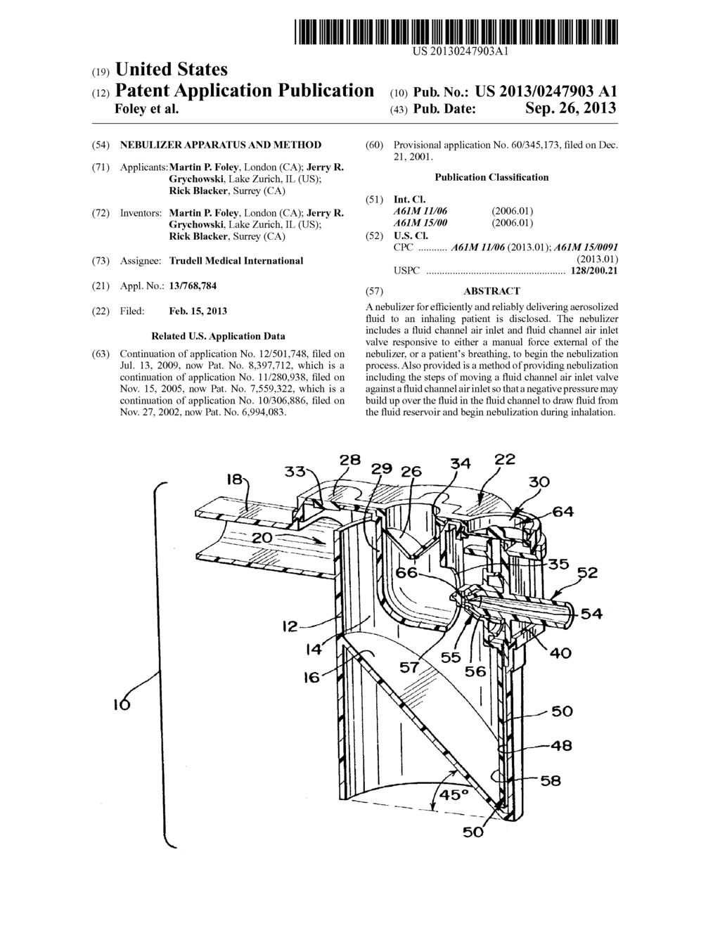 NEBULIZER APPARATUS AND METHOD - diagram, schematic, and image 01