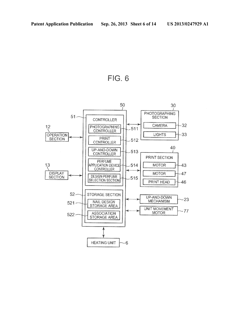 NAIL PRINT APPARATUS INCLUDING PERFUME APPLICATION DEVICE AND PRINT     CONTROL METHOD - diagram, schematic, and image 07