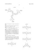 INERT SOLUTION-PROCESSABLE MOLECULAR CHROMOPHORES FOR ORGANIC ELECTRONIC     DEVICES diagram and image