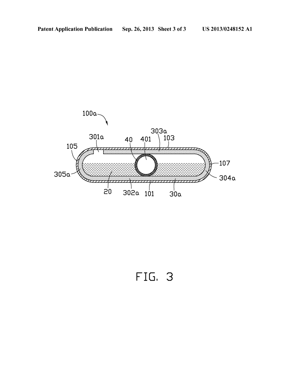 HEAT PIPE WITH ONE WICK STRUCTURE SUPPORTING ANOTHER WICK STRUCTURE IN     POSITION - diagram, schematic, and image 04