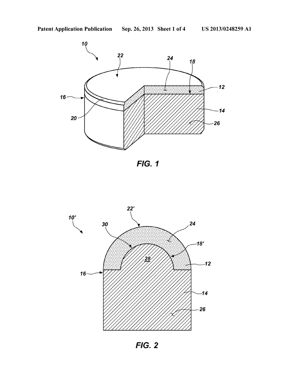 SELF-SHARPENING CUTTING ELEMENTS, EARTH-BORING TOOLS INCLUDING SUCH     CUTTING ELEMENTS, AND METHODS OF FORMING SUCH CUTTING ELEMENTS - diagram, schematic, and image 02