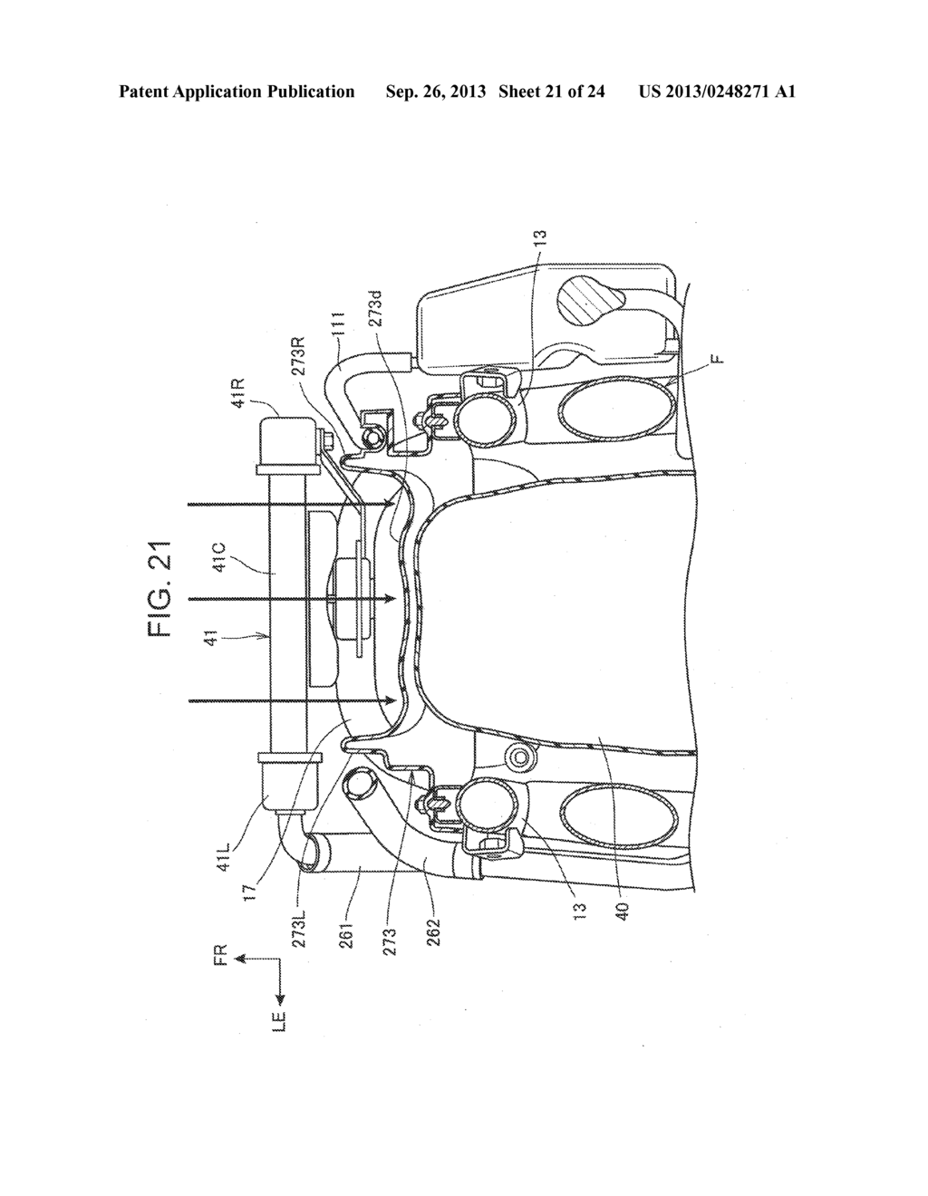 FUEL TANK AND RADIATOR LAYOUT STRUCTURE FOR SADDLE-TYPE VEHICLE - diagram, schematic, and image 22