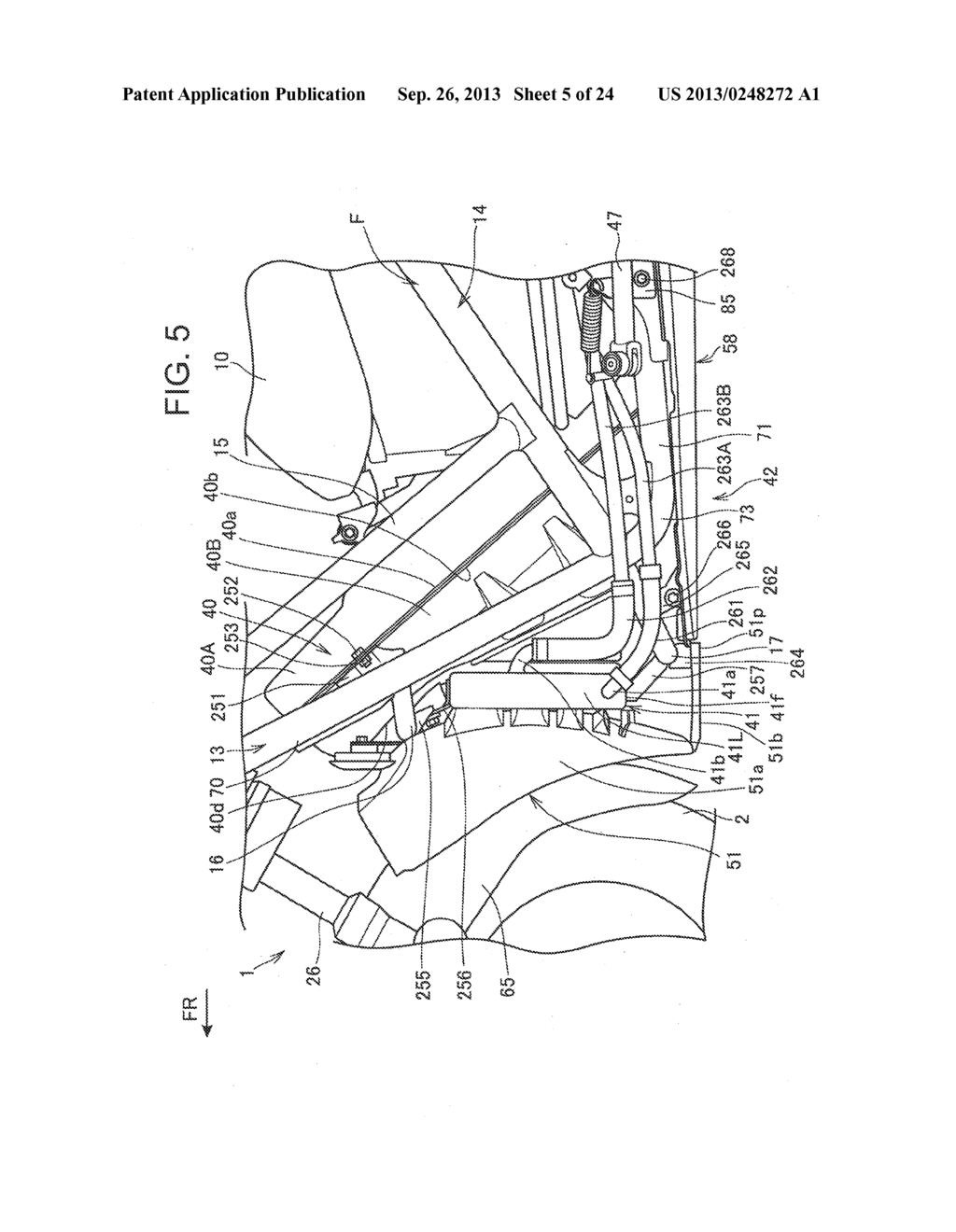 RADIATOR EXHAUST STRUCTURE FOR SADDLE TYPE VEHICLE - diagram, schematic, and image 06