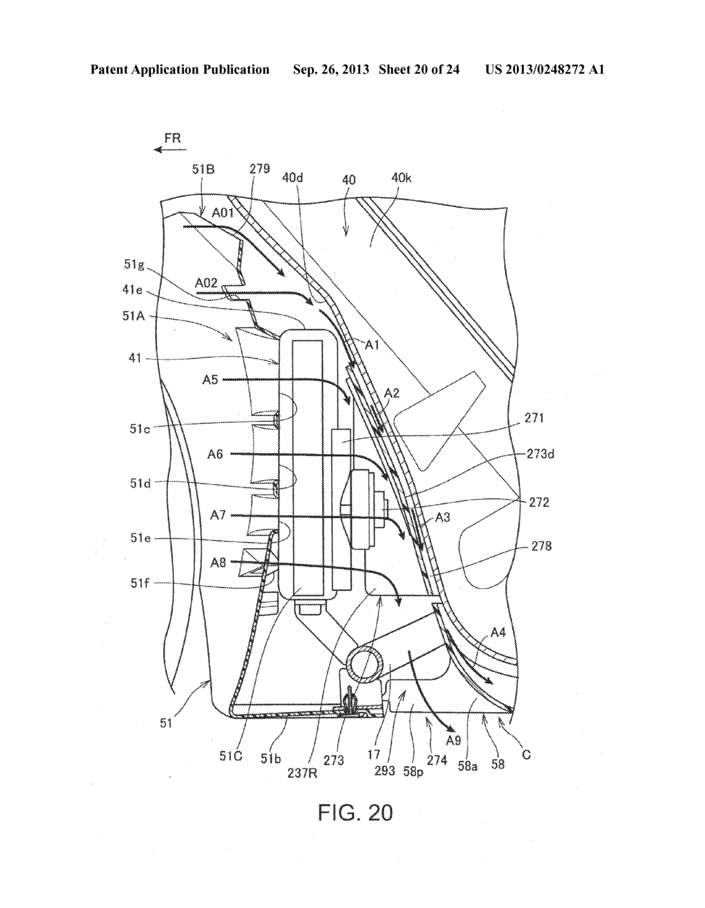 RADIATOR EXHAUST STRUCTURE FOR SADDLE TYPE VEHICLE - diagram, schematic, and image 21