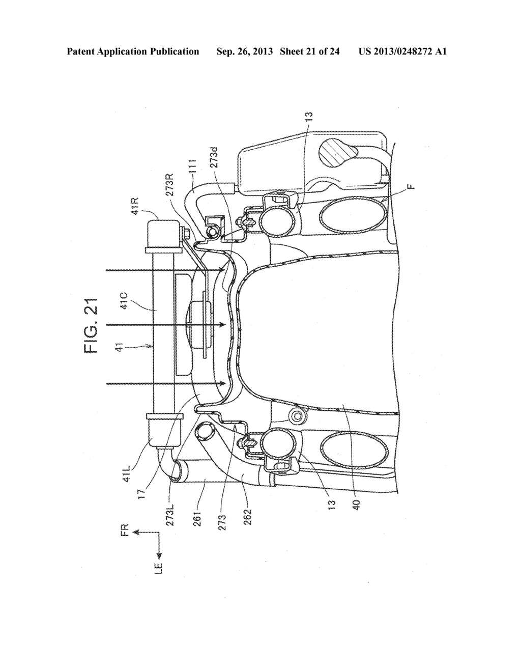 RADIATOR EXHAUST STRUCTURE FOR SADDLE TYPE VEHICLE - diagram, schematic, and image 22