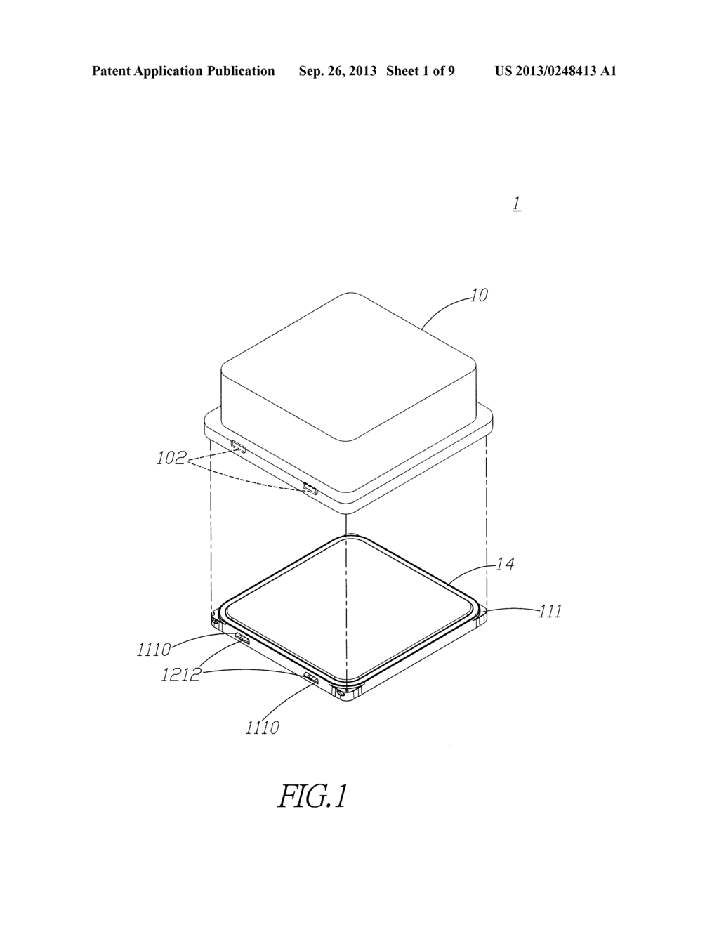 CONTAINER FOR STORING SEMICONDUCTOR DEVICE - diagram, schematic, and image 02