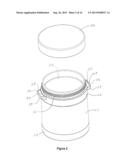 FOOD TRANSPORT AND STORAGE CONTAINER HAVING REMOVABLE INNER CONTAINER AND     INSULATING OUTER SLEEVE diagram and image