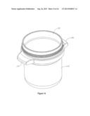 FOOD TRANSPORT AND STORAGE CONTAINER HAVING REMOVABLE INNER CONTAINER AND     INSULATING OUTER SLEEVE diagram and image