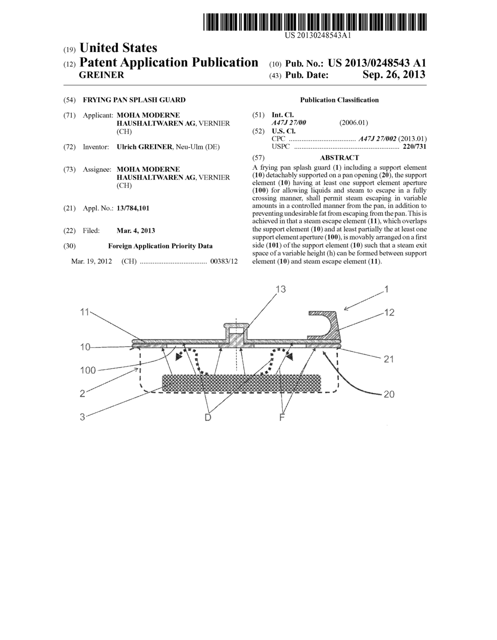 FRYING PAN SPLASH GUARD - diagram, schematic, and image 01