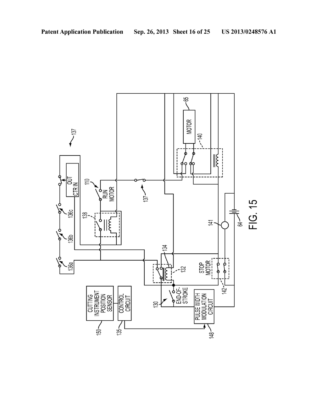 MOTOR DRIVEN SURGICAL FASTENER DEVICE WITH CUTTING MEMBER REVERSING     MECHANISM - diagram, schematic, and image 17