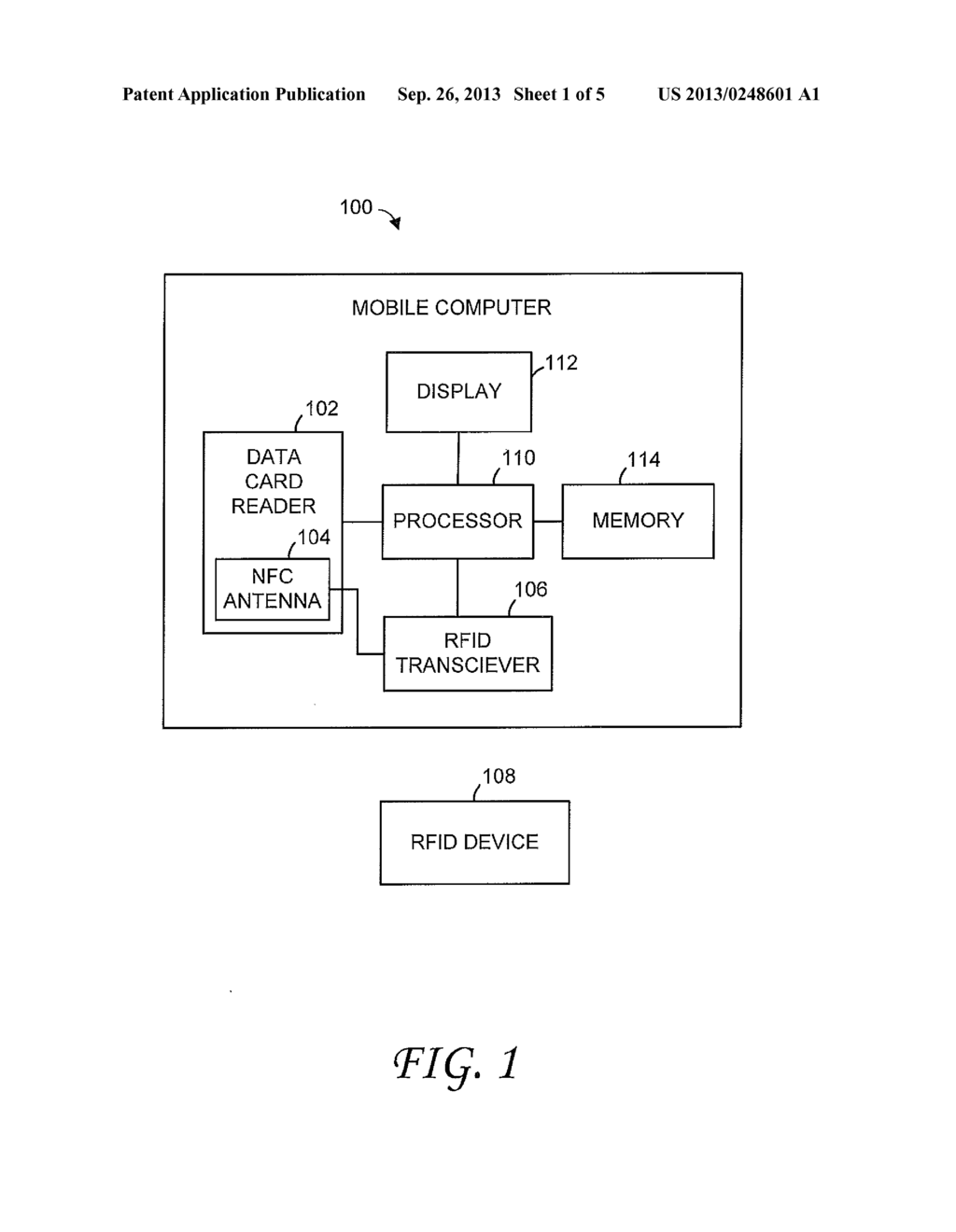 MOBILE COMPUTER WITH INTEGRATED NEAR FIELD COMMUNICATION ANTENNA - diagram, schematic, and image 02