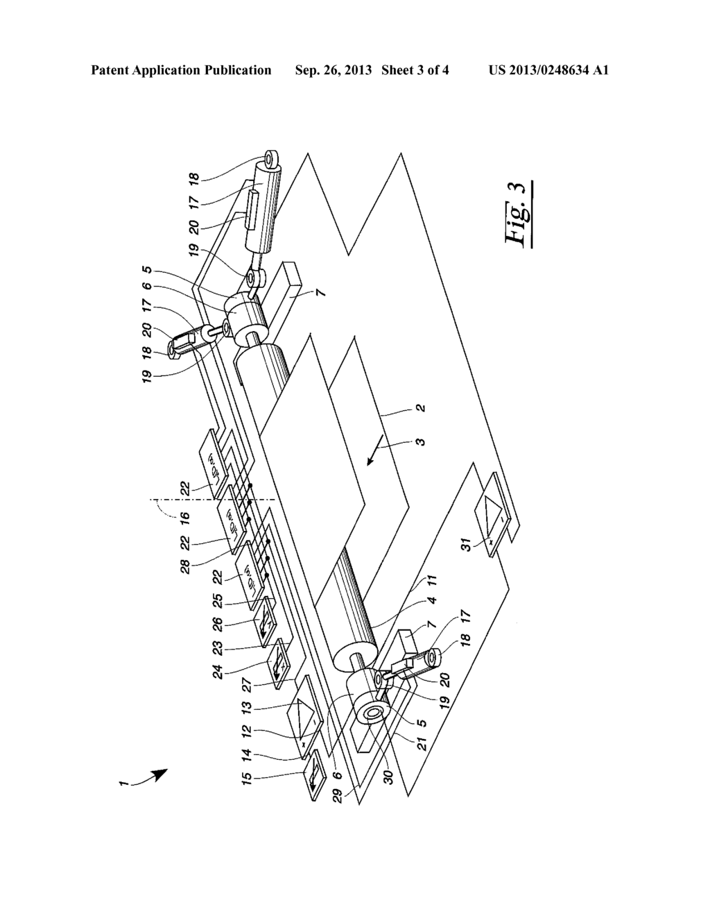 APPARATUS FOR INFLUENCING A RUNNING MATERIAL WEB - diagram, schematic, and image 04