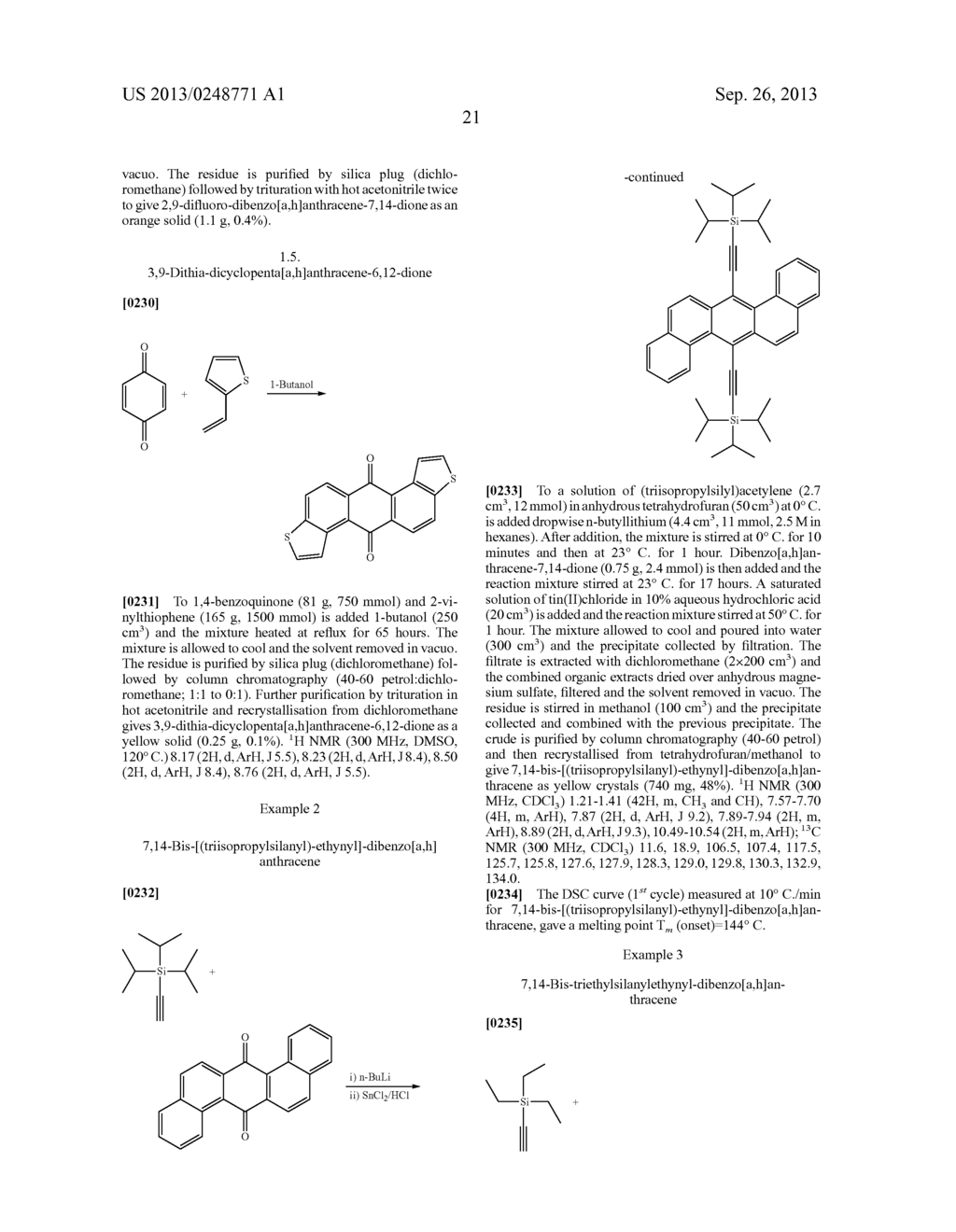 NON-LINEAR ACENE DERIVATIVES AND THEIR USE AS ORGANIC SEMICONDUCTORS - diagram, schematic, and image 23