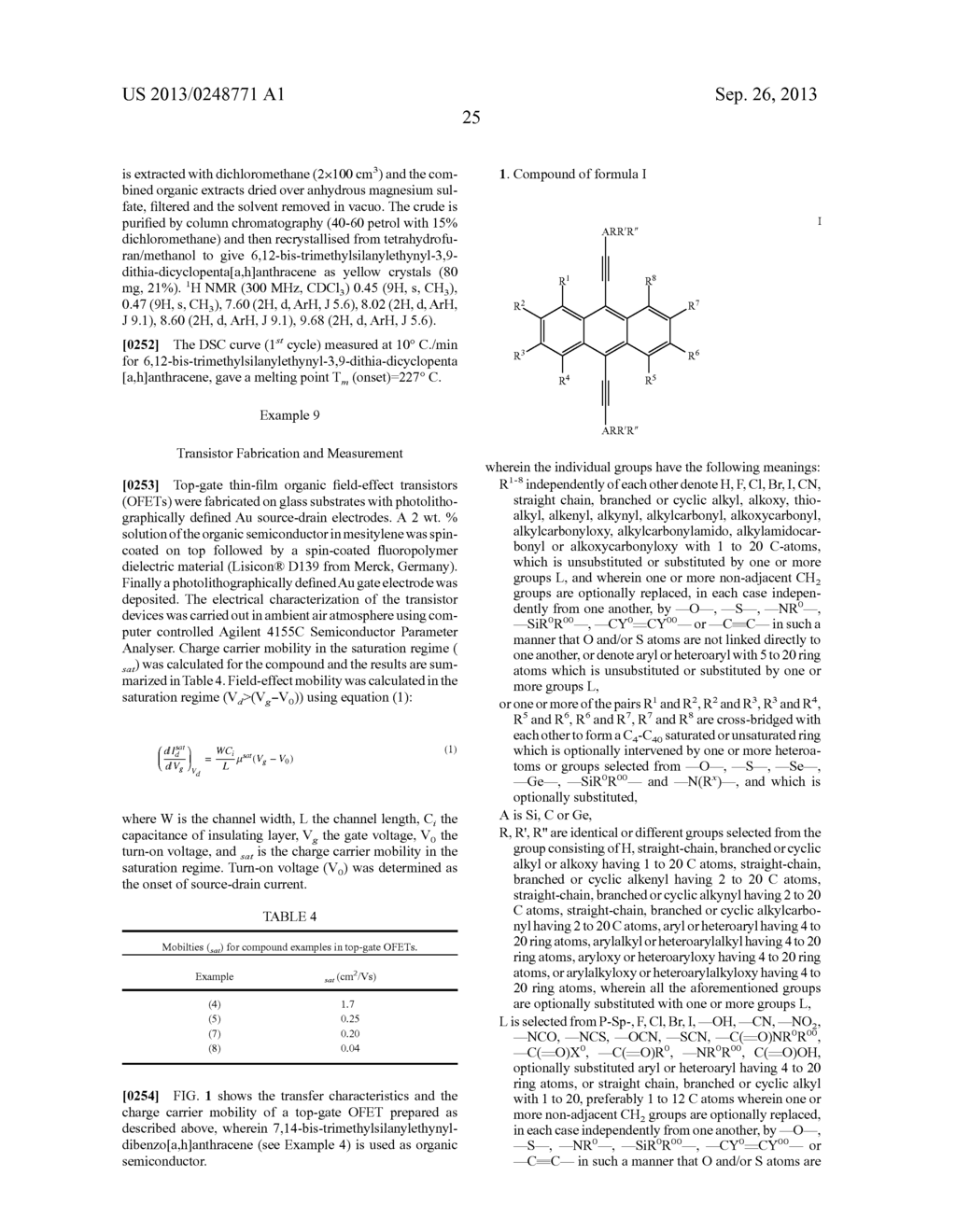 NON-LINEAR ACENE DERIVATIVES AND THEIR USE AS ORGANIC SEMICONDUCTORS - diagram, schematic, and image 27