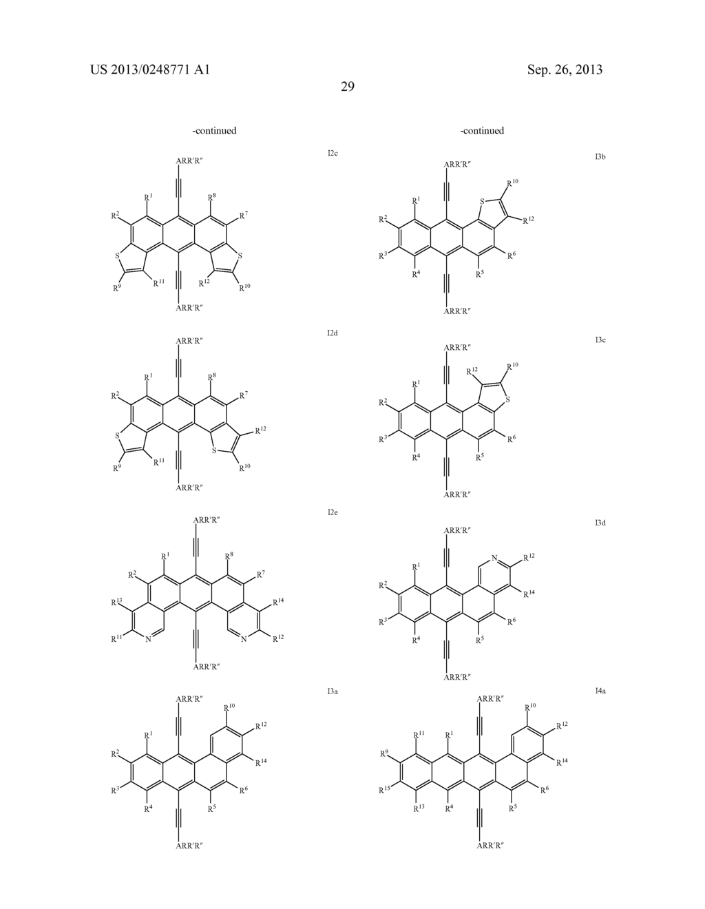 NON-LINEAR ACENE DERIVATIVES AND THEIR USE AS ORGANIC SEMICONDUCTORS - diagram, schematic, and image 31