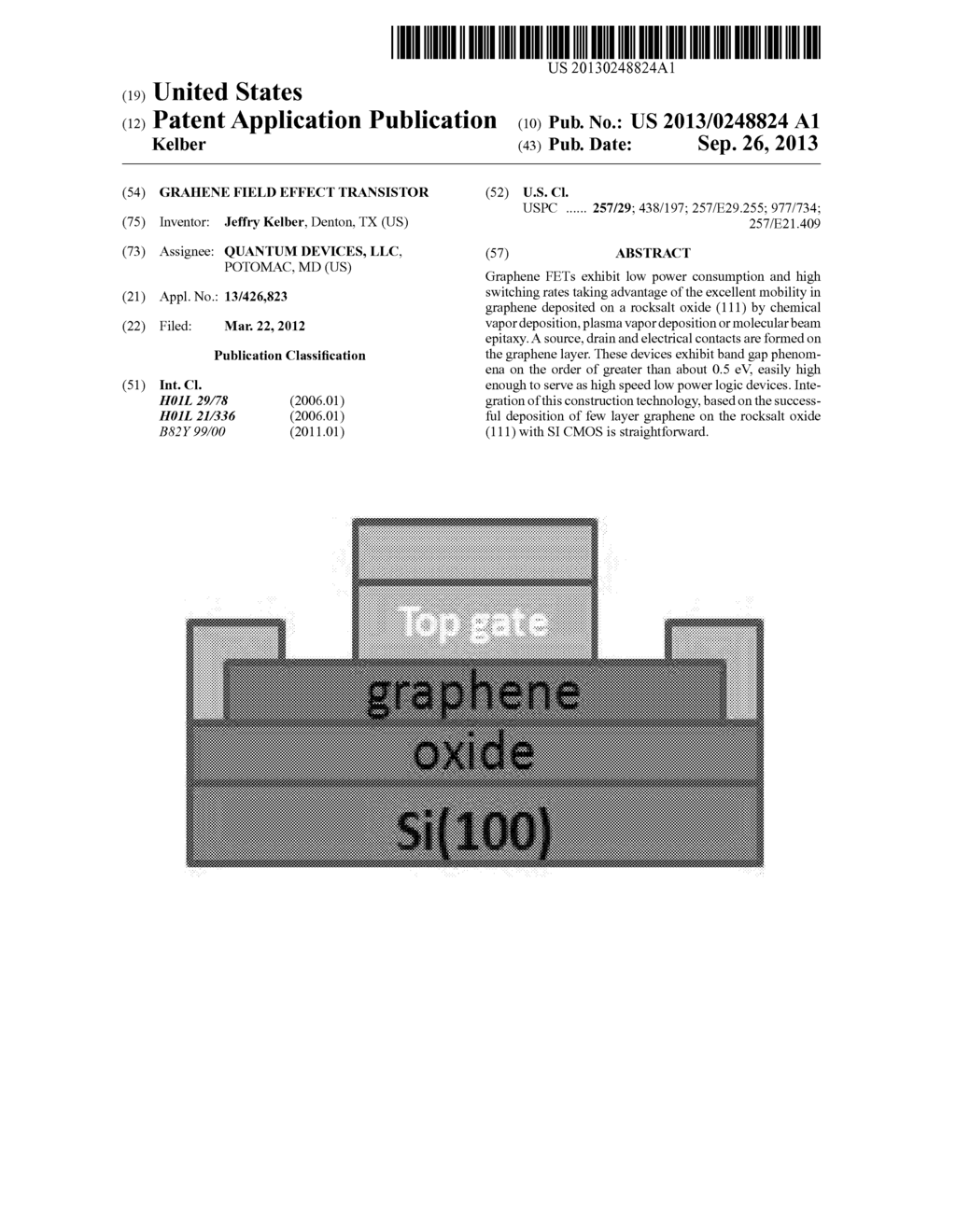 GRAHENE FIELD EFFECT TRANSISTOR - diagram, schematic, and image 01