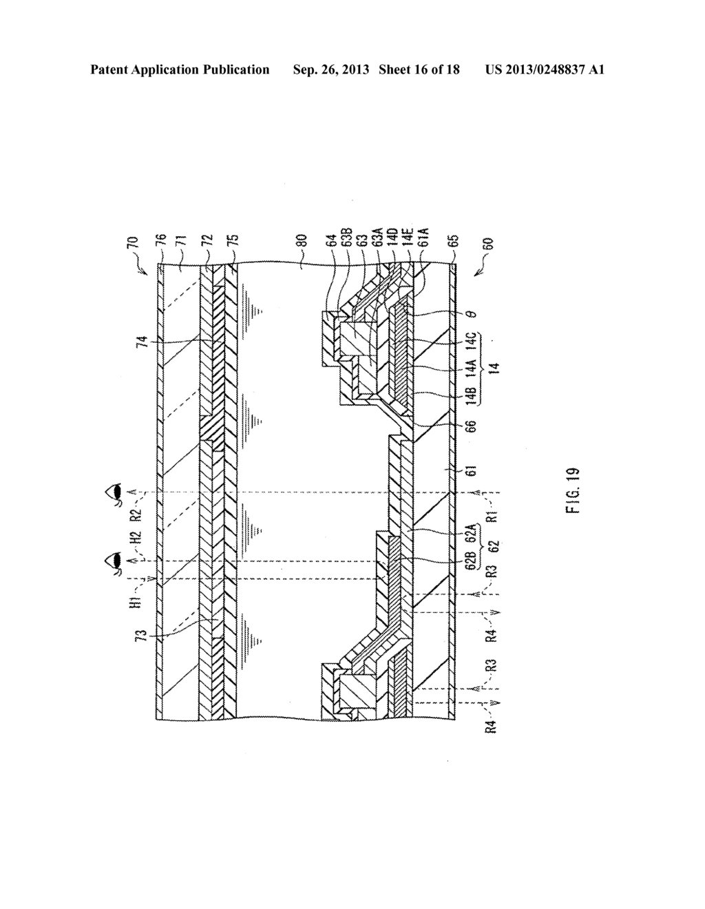LAMINATED STRUCTURE, DISPLAY DEVICE AND DISPLAY UNIT EMPLOYING SAME - diagram, schematic, and image 17