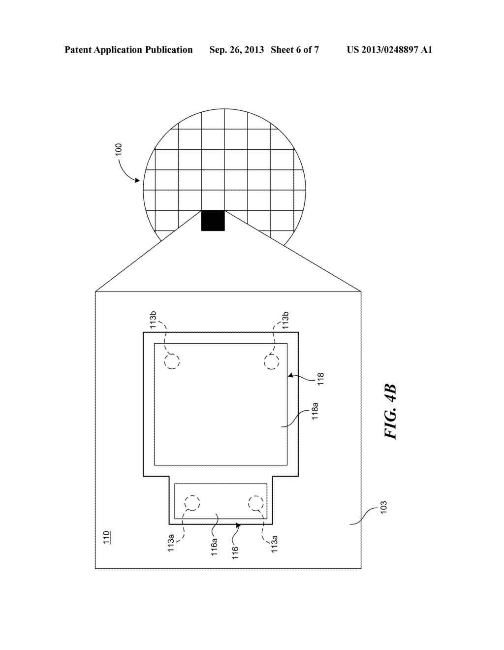 LIGHT EMITTING DIODE WAFER-LEVEL PACKAGE WITH SELF-ALIGNING FEATURES - diagram, schematic, and image 07