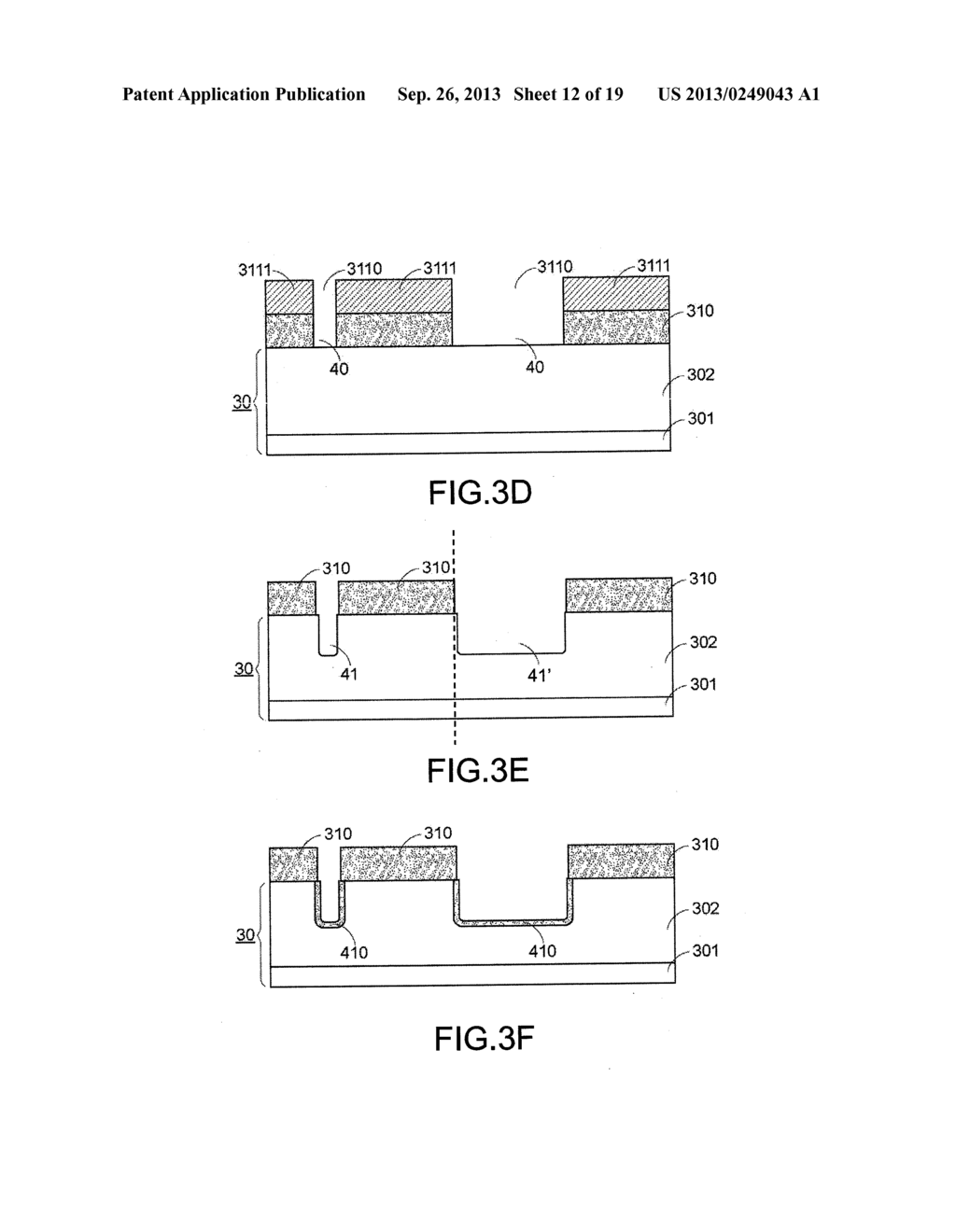 WIDE TRENCH TERMINATION STRUCTURE FOR SEMICONDUCTOR DEVICE - diagram, schematic, and image 13