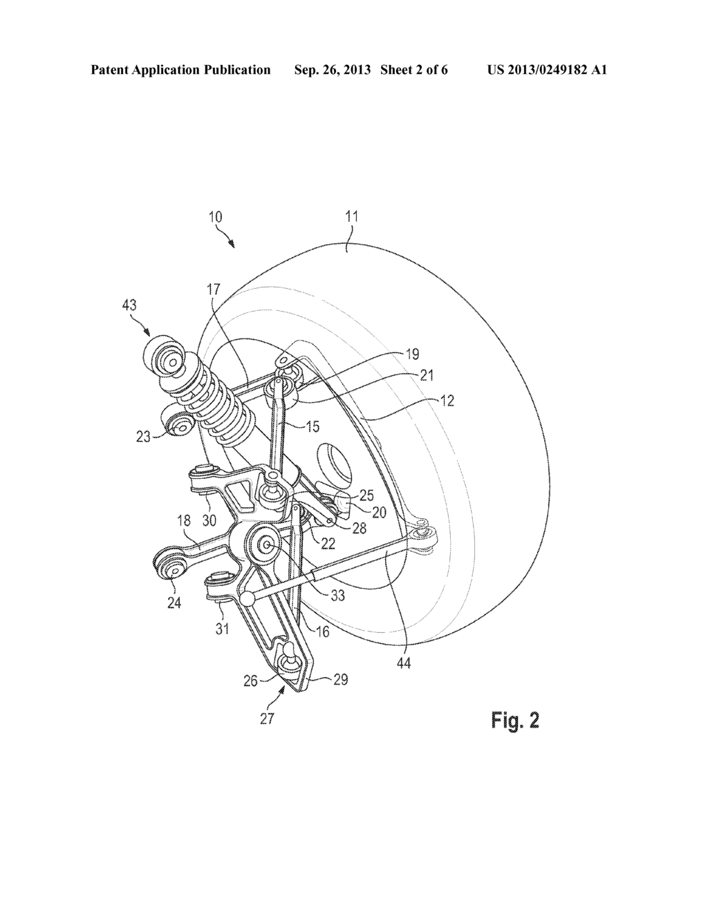 INDEPENDENT WHEEL SUSPENSION SYSTEM FOR A MOTOR VEHICLE - diagram, schematic, and image 03