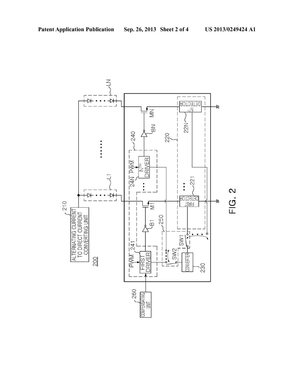 LIGHT EMITTING DIODE DRIVING APPARATUS - diagram, schematic, and image 03