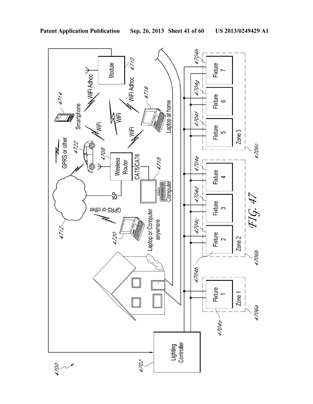 SYSTEMS AND METHODS FOR PROVIDING POWER AND DATA TO LIGHTING DEVICES - diagram, schematic, and image 42