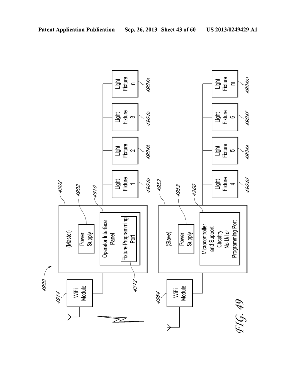 SYSTEMS AND METHODS FOR PROVIDING POWER AND DATA TO LIGHTING DEVICES - diagram, schematic, and image 44