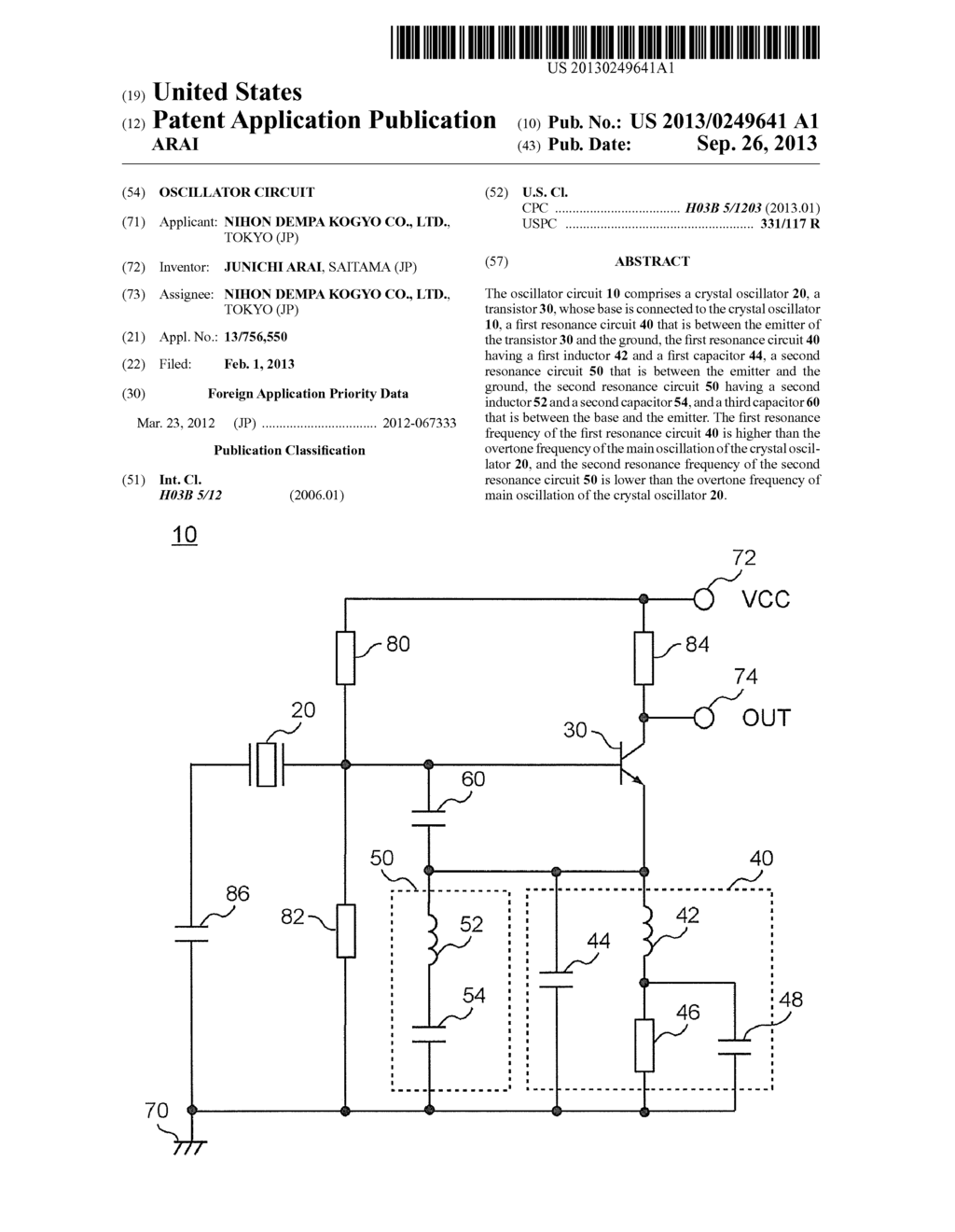 OSCILLATOR CIRCUIT - diagram, schematic, and image 01