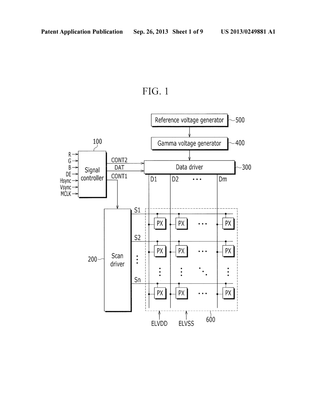 DISPLAY DEVICE, APPARATUS FOR GENERATING GAMMA VOLTAGE, AND METHOD FOR THE     SAME - diagram, schematic, and image 02