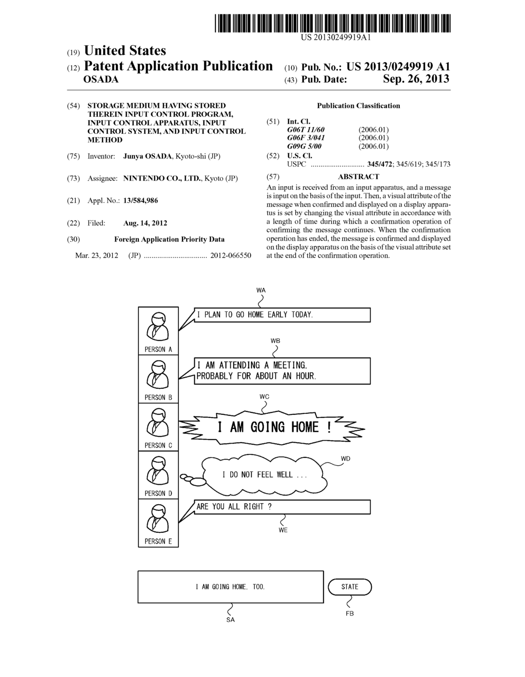 STORAGE MEDIUM HAVING STORED THEREIN INPUT CONTROL PROGRAM, INPUT CONTROL     APPARATUS, INPUT CONTROL SYSTEM, AND INPUT CONTROL METHOD - diagram, schematic, and image 01