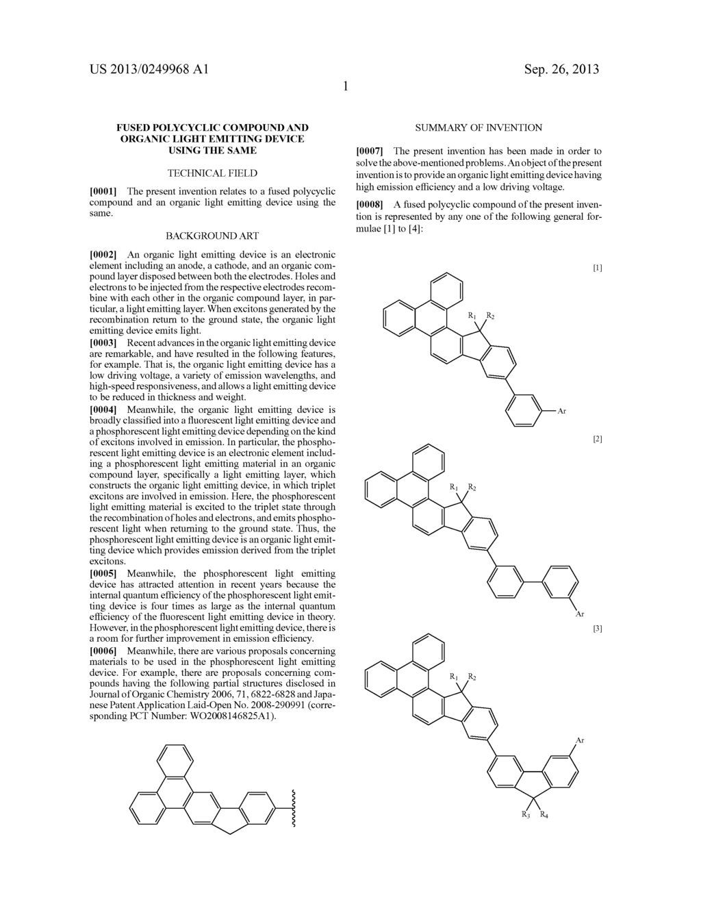 FUSED POLYCYCLIC COMPOUND AND ORGANIC LIGHT EMITTING DEVICE USING THE SAME - diagram, schematic, and image 04