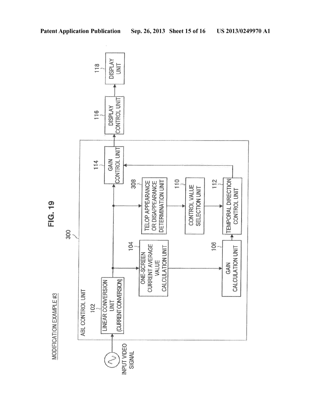 DISPLAY DEVICE, INTEGRATED CIRCUIT, AND CONTROL METHOD - diagram, schematic, and image 16