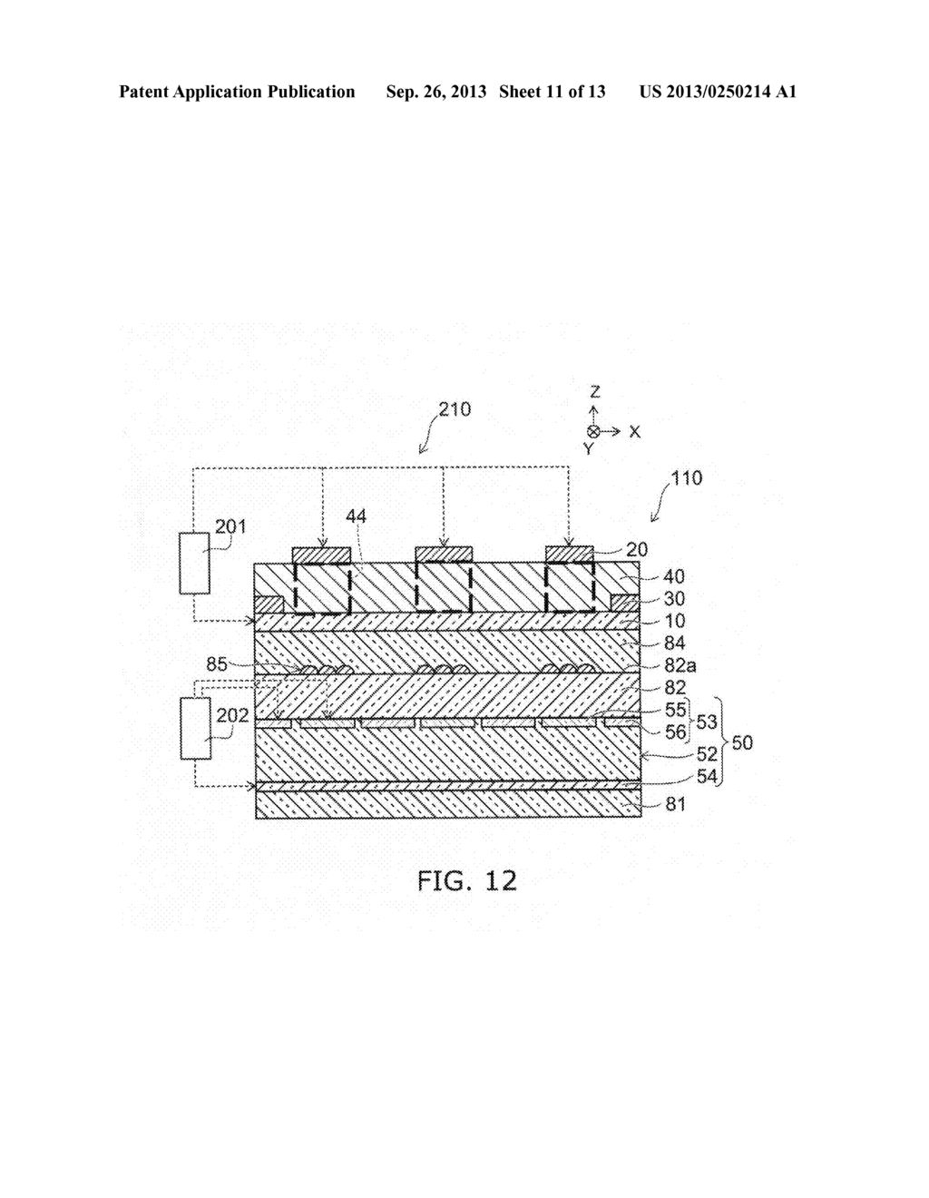 ORGANIC ELECTROLUMINESCENT DEVICE, LIGHTING APPARATUS, AND METHOD FOR     MANUFACTURING THE ORGANIC ELECTROLUMINESCENT DEVICE - diagram, schematic, and image 12