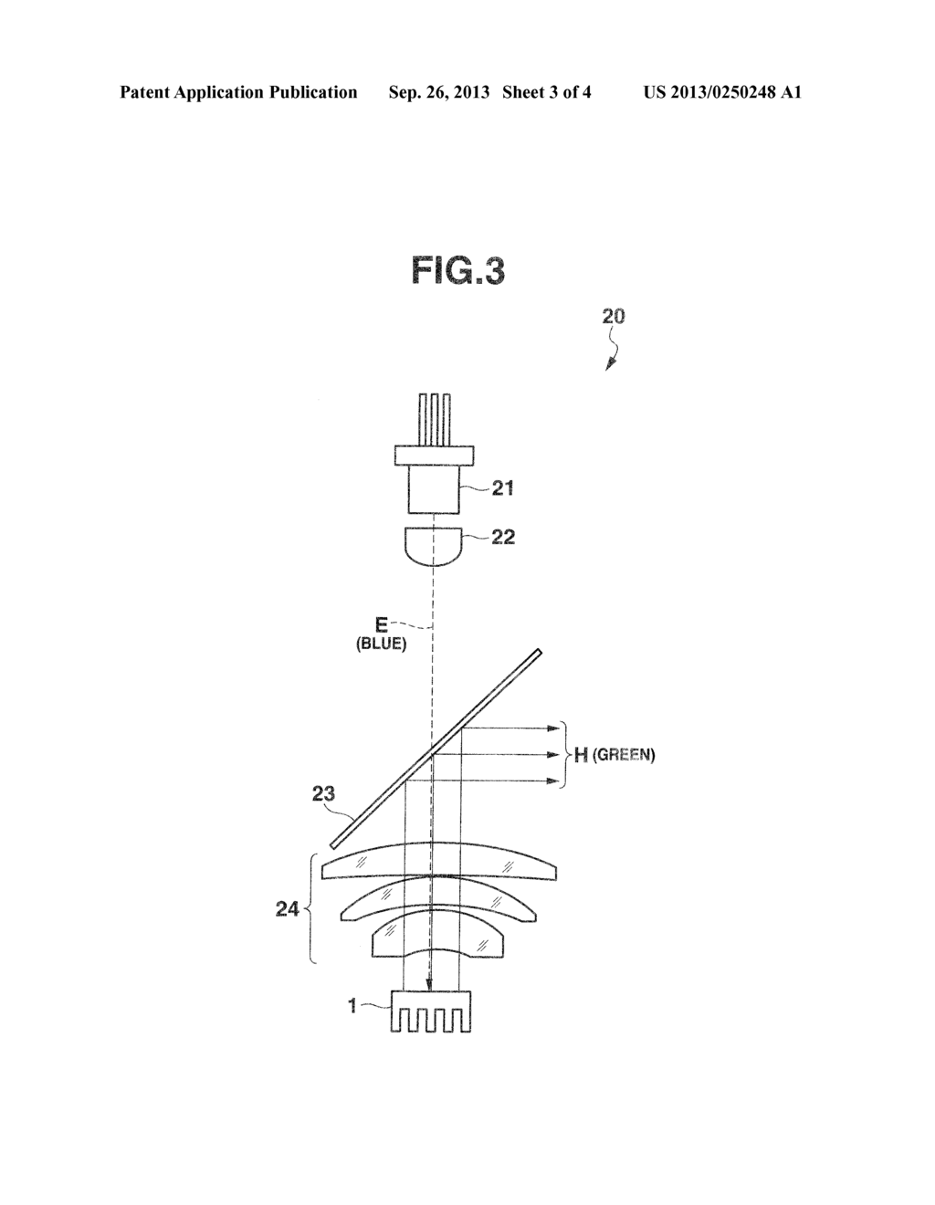 FLUORESCENT DEVICE, IRRADIATION APPARATUS, AND PROJECTOR APPARATUS - diagram, schematic, and image 04