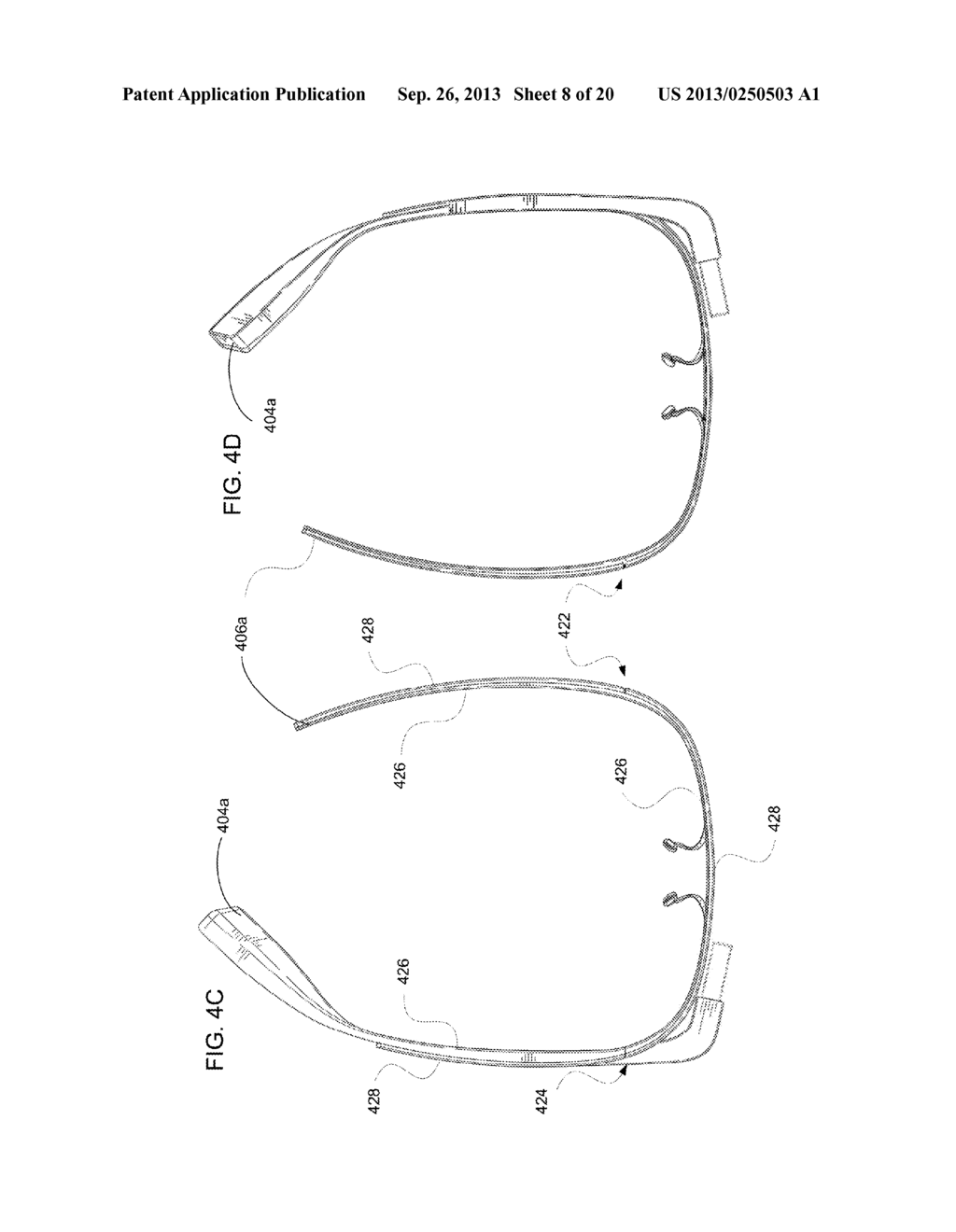 WEARABLE COMPUTING DEVICE FRAME - diagram, schematic, and image 09