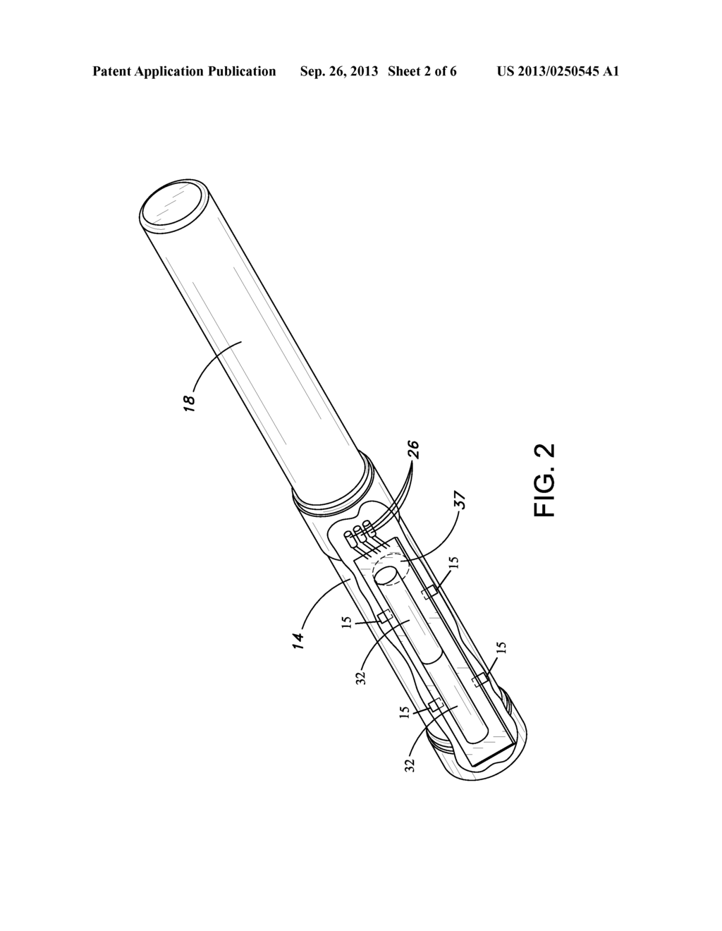 Lighted Wand With Integrated Electronics - diagram, schematic, and image 03